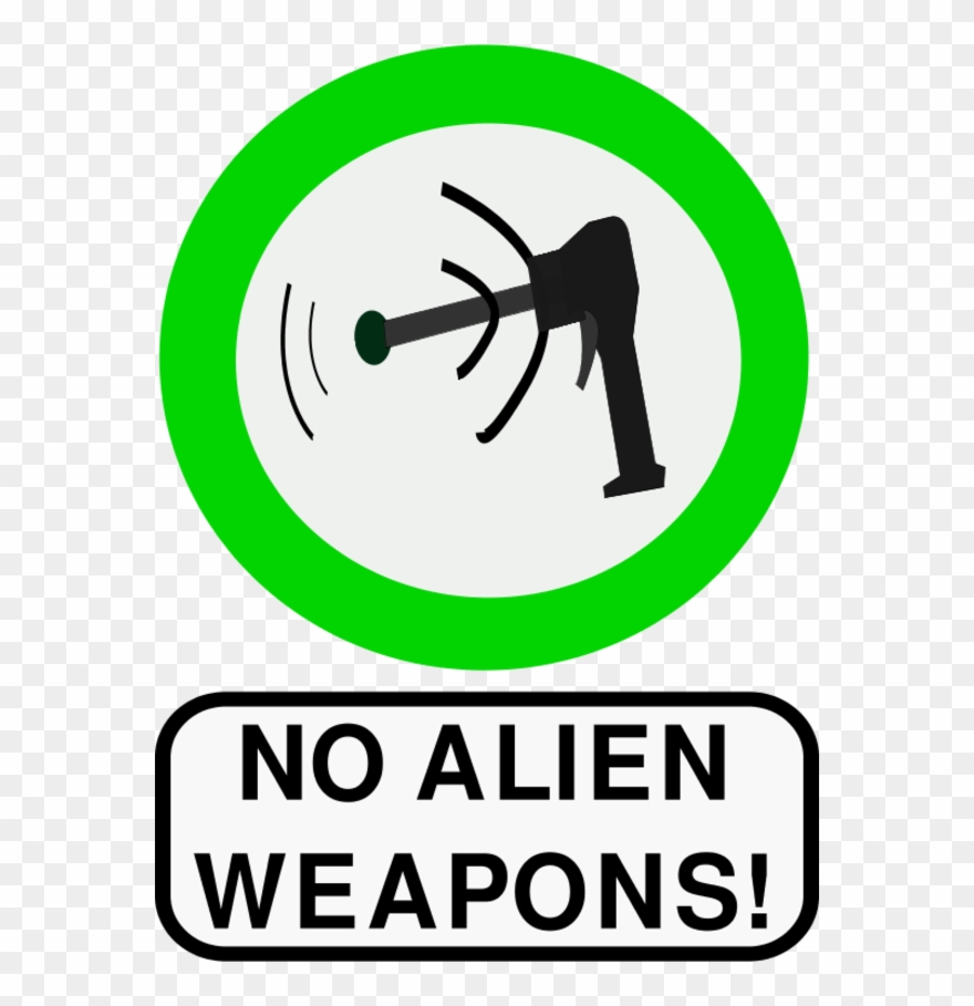 No Alien Weapons Clipart