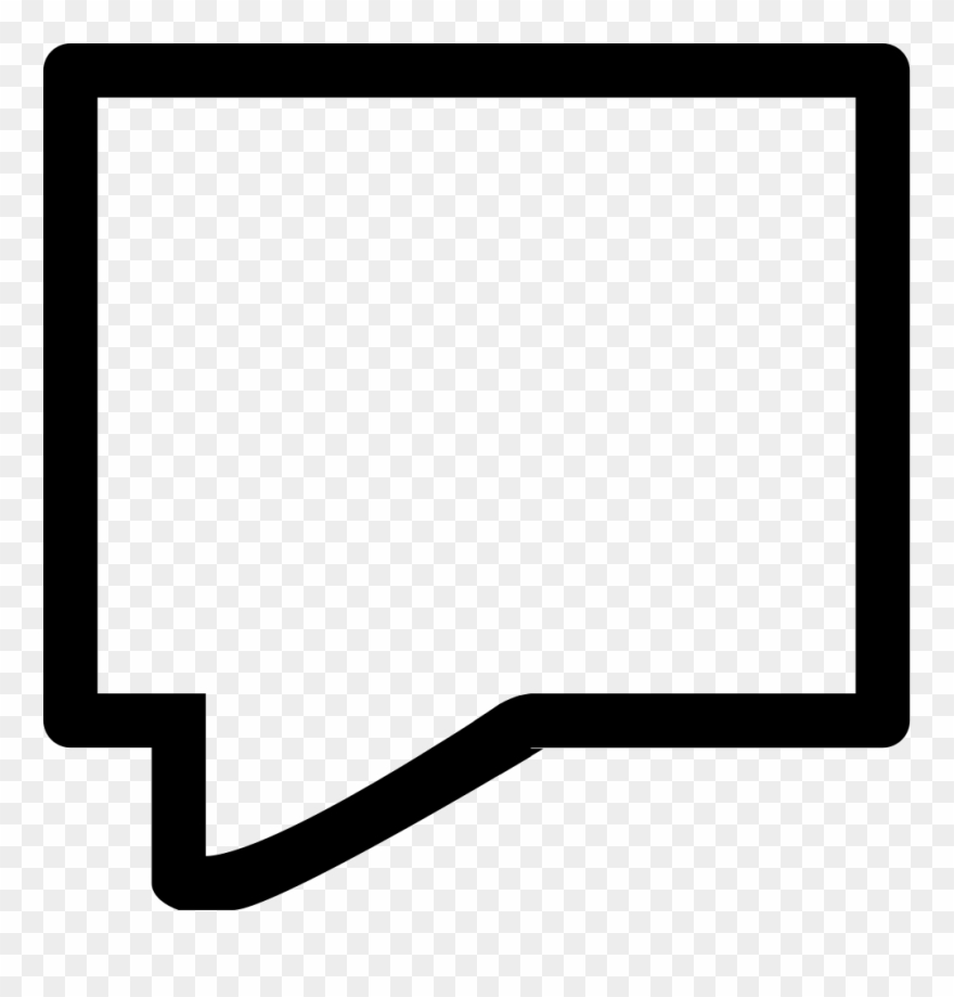 981 X 980 4 - Chat Bubble Shape Png Clipart