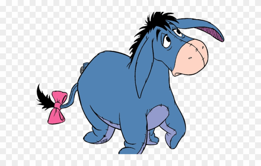 Winnie The Pooh Clipart Eeyore - Eeyore Winnie The Pooh Transparent - Png Download