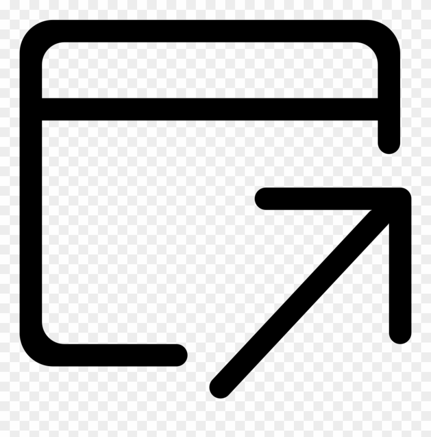 New Window Open Comments - Open In New Window Svg Clipart