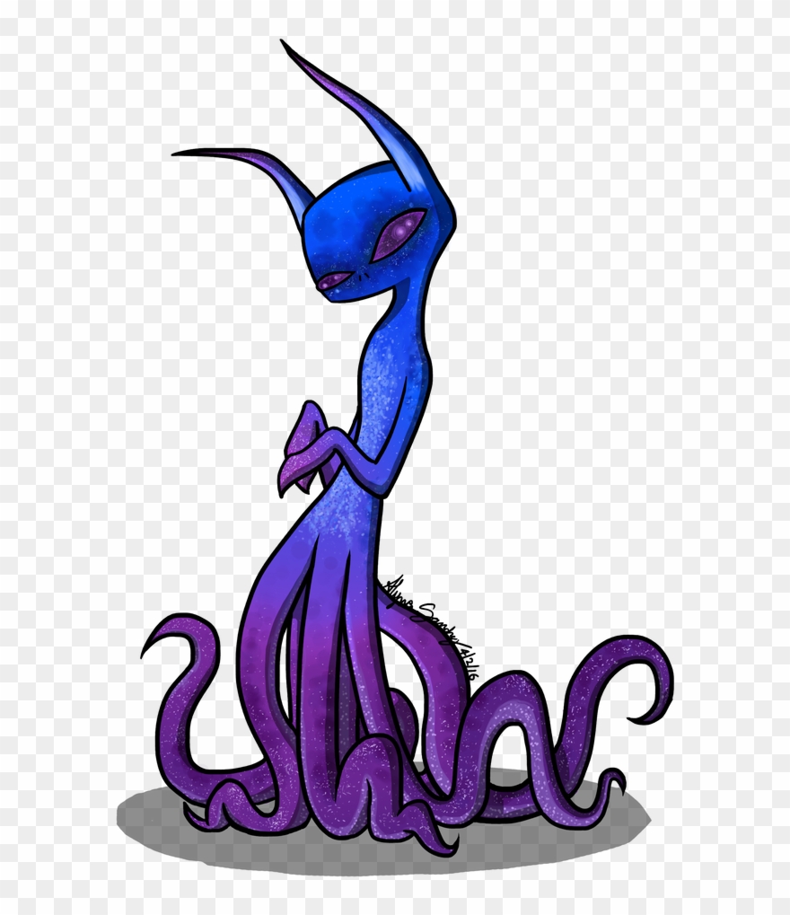 798 X 1001 1 - Squid Alien Clipart