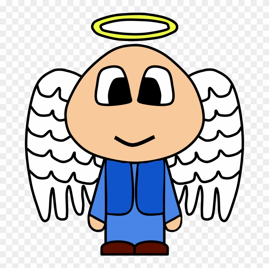 Angel, Halo, Wings, Big Eyes, Cartoon Person Clipart