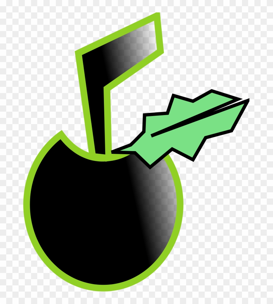 Black Apple Clipart - Png Download