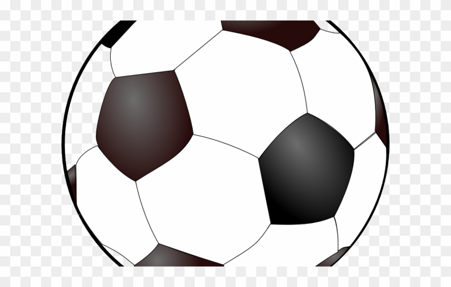 Football Clipart Half - Ball Clipart Transparent Background - Png Download