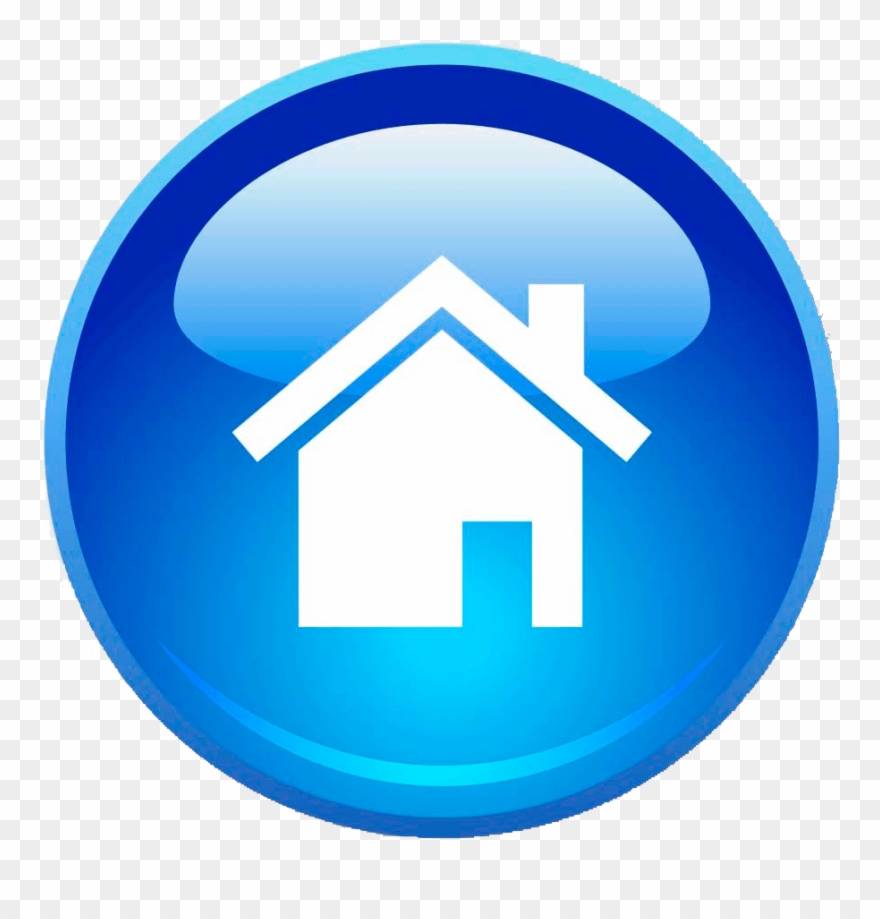 Blue Home Icon Png Clipart