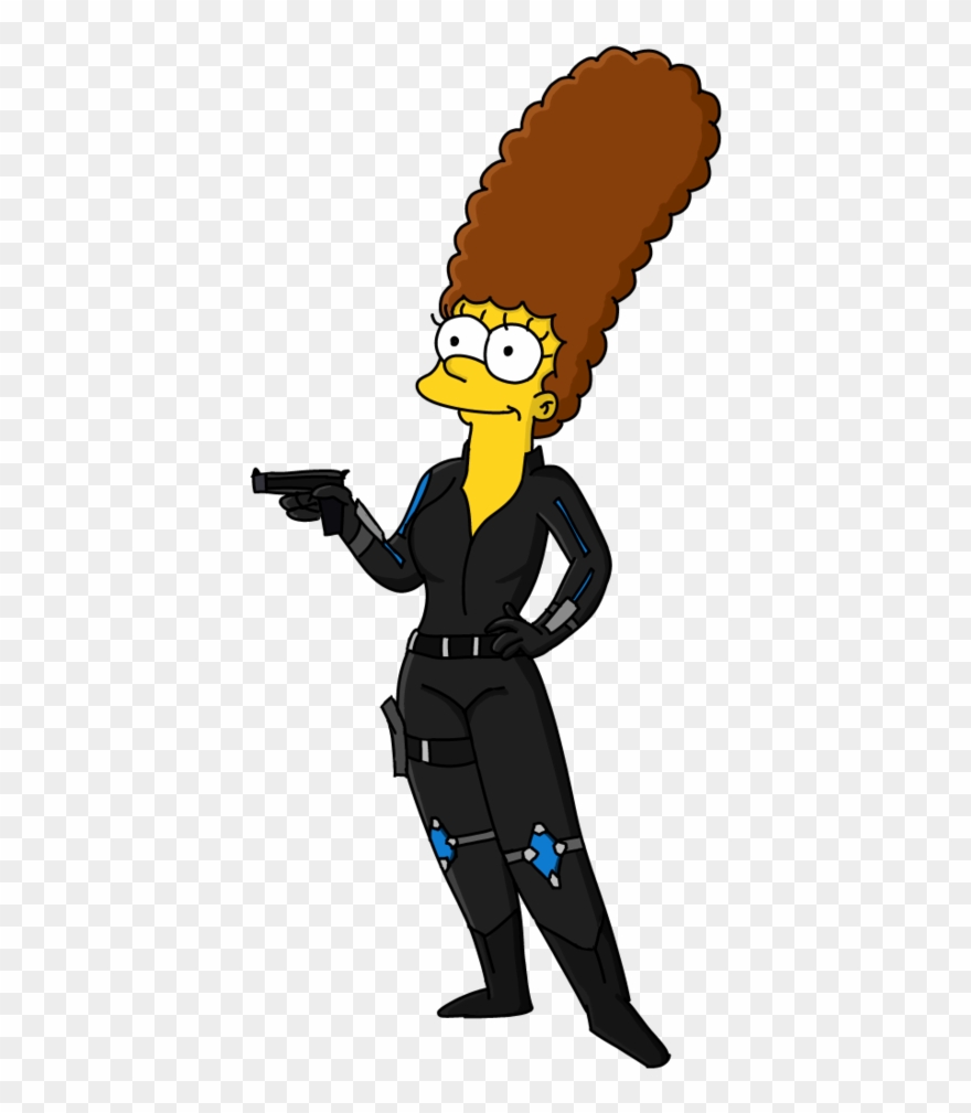 Marge Simpson Png - Simpson Black Widow Clipart