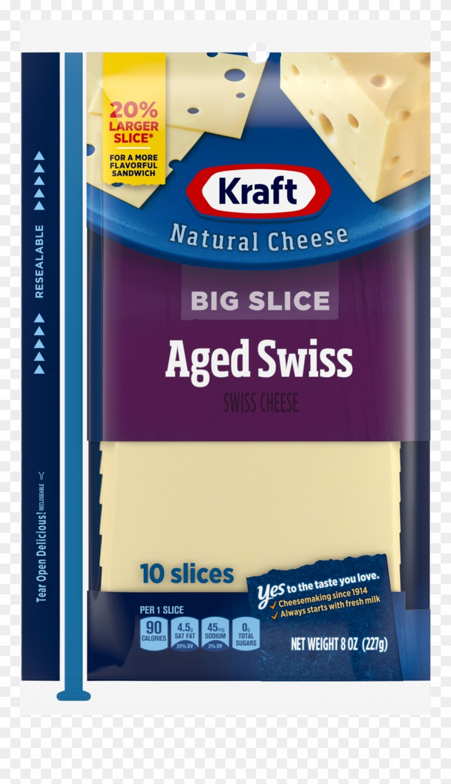 Kraft Sliced Swiss Cheese Clipart