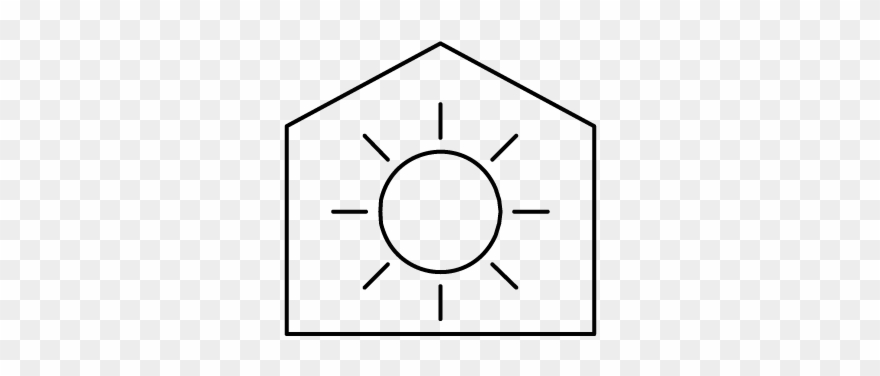 Passive Solar Passive Solar Design Refers To The Use - Circle Clipart