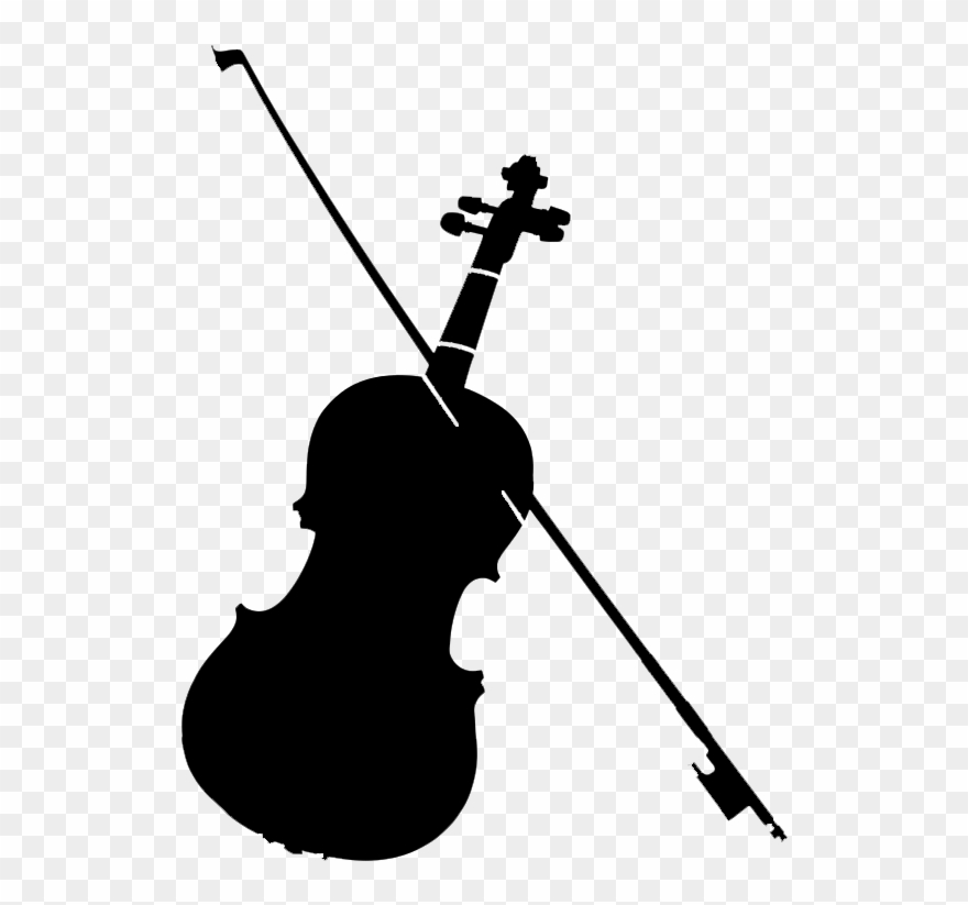 Violin Silhouette - Violin Cut Out Clipart