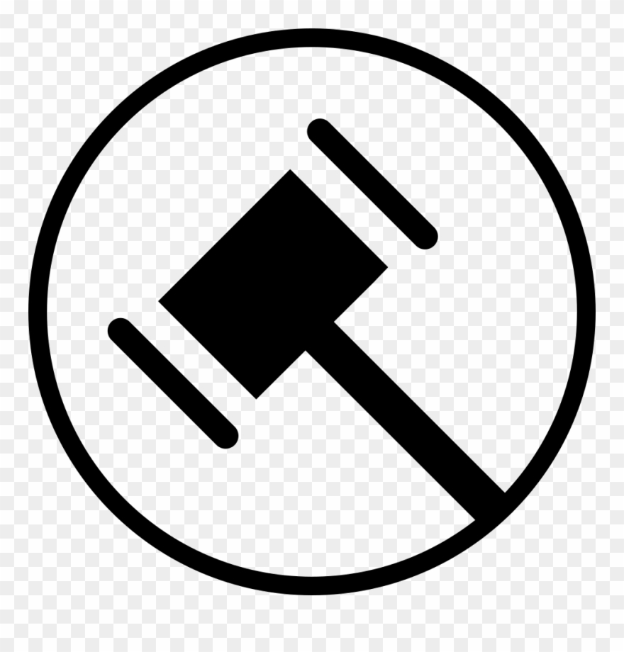Png File Svg - Auction Hammer Vector Clipart