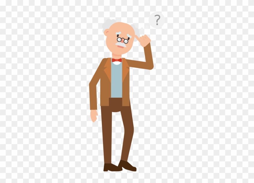 Professor Thinking Cartoon - Cartoon Clipart
