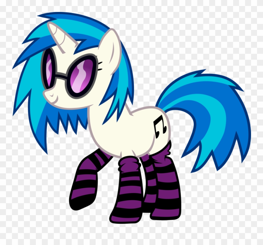 Vinyl Scratch In Socks - Vinyl Scratch Pony Clipart