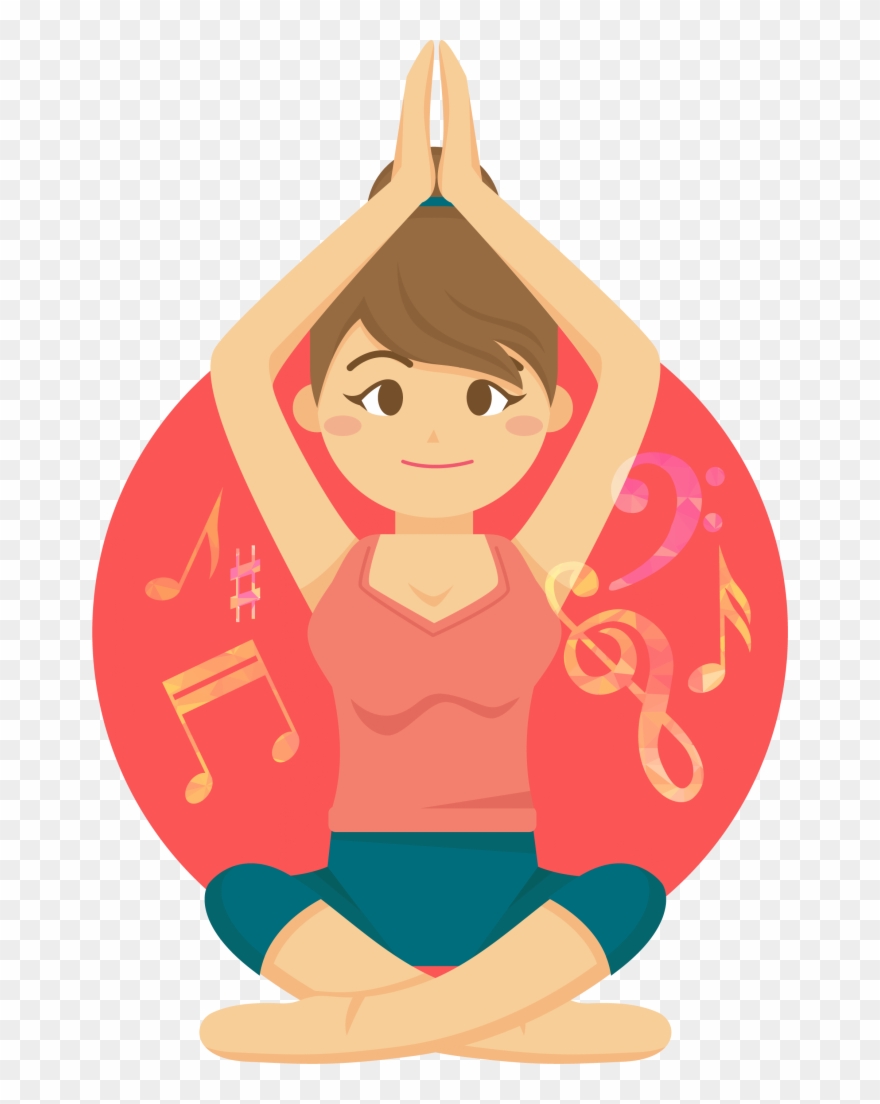 Yoga For Pianists - Yoga Cartoon Png Clipart