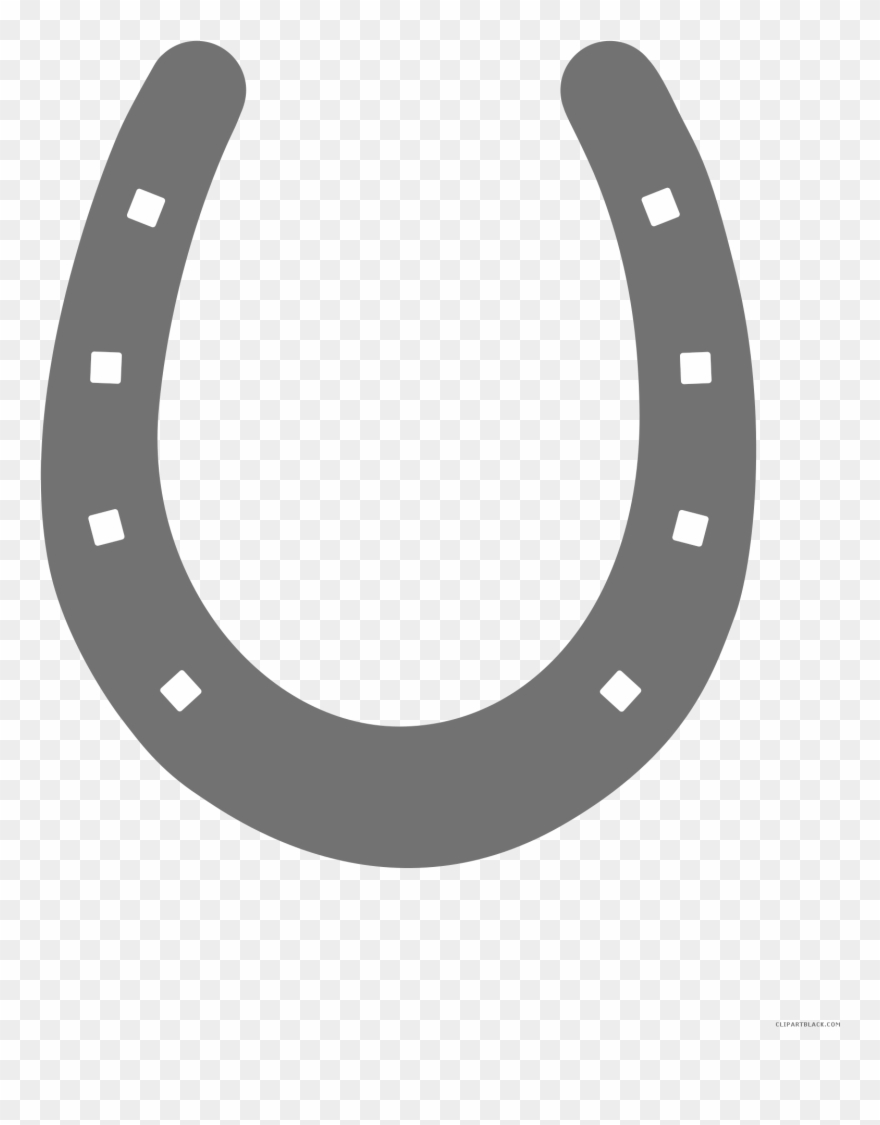 Black And White Horseshoe Clipart - Horse Shoe Clipart Png Transparent Png