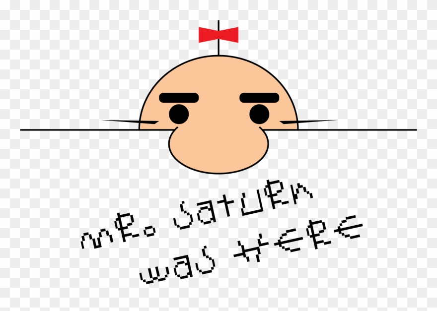 Saturn Was Here Clipart