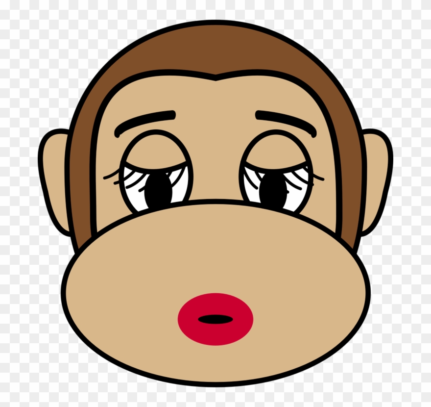 Ape Chimpanzee Primate Monkey Cartoon Free Commercial - Crying Monkey Emoji Clipart