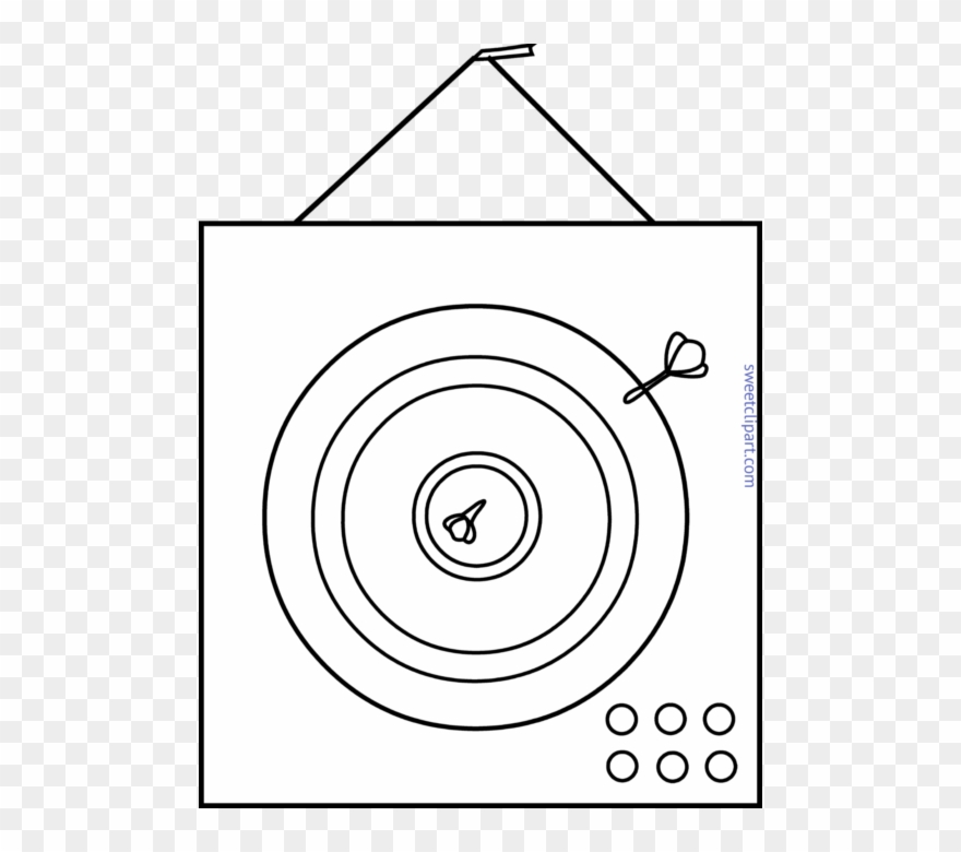 Board Lineart Sweet - Circle Clipart