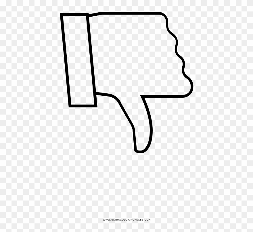 Dislike Coloring Page - Line Art Clipart