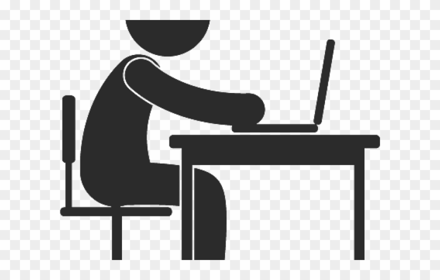 Desk Clipart Work - Hard Work Icon Png Transparent Png