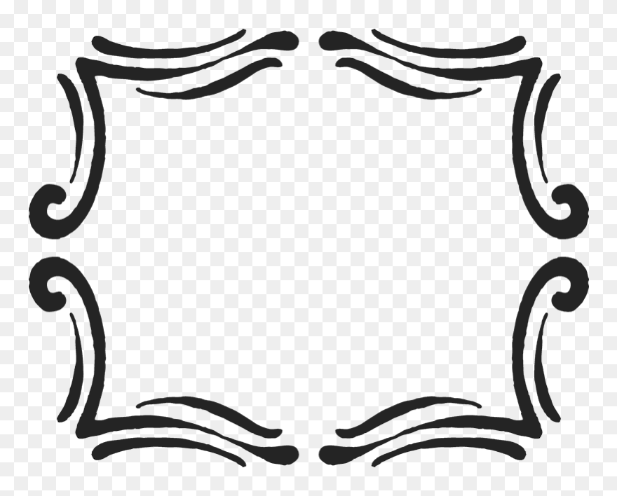 Drawn Accent Border Rubber Stamp - Farm Clipart