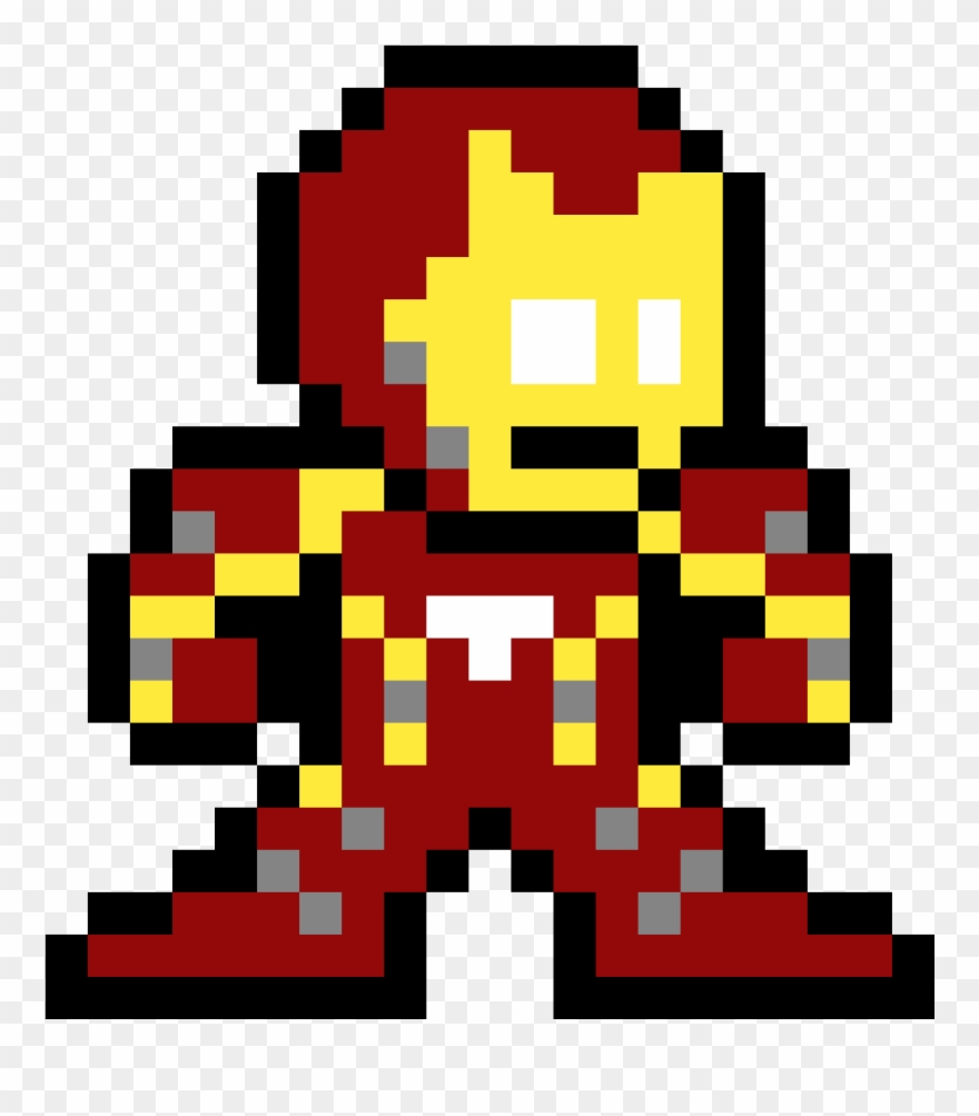 Ironman - Spider Man Ps4 Pixel Art Clipart
