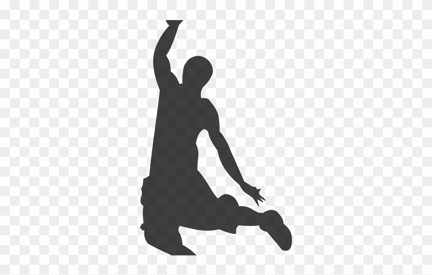 Cool Clipart Basketball Player - Basketball Silhouette Clipart Png Transparent Png