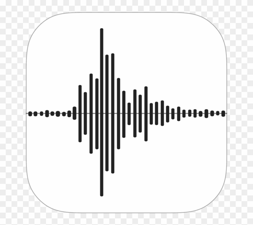 Voice Memos Icon - Iphone Voice Recorder Icon Clipart