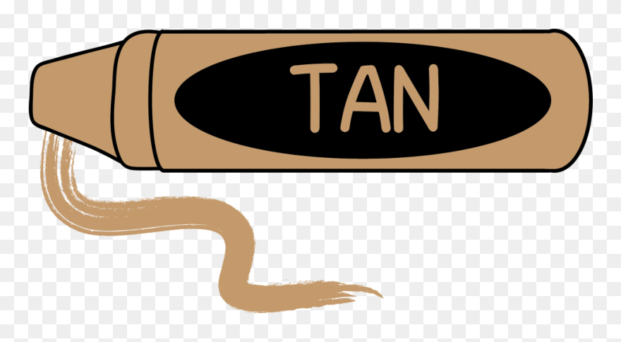 Tan Crayon Clip Art - Tan Crayon Clipart - Png Download