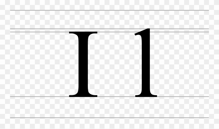 Cyrillic Letter Palochka Clipart