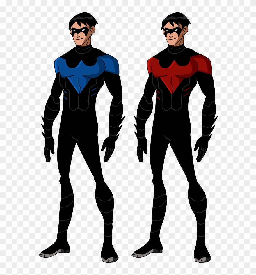 Nightwing Cartoon Png - Nightwing Transparent Young Justice Clipart