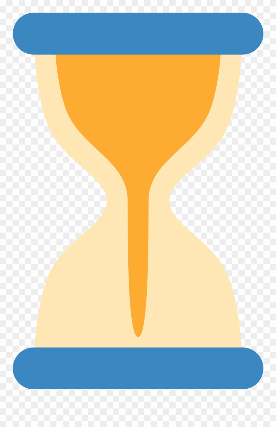 Hourglass With Flowing Sand - Sand Clock Icon Png Clipart