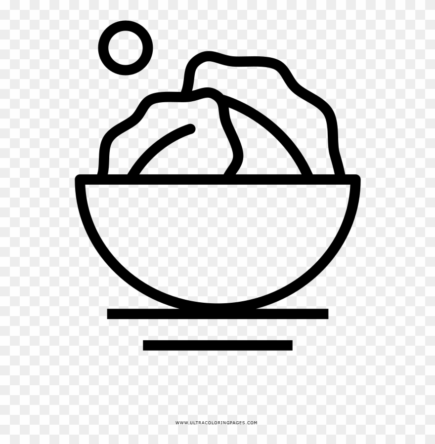 Salad Coloring Page Clipart