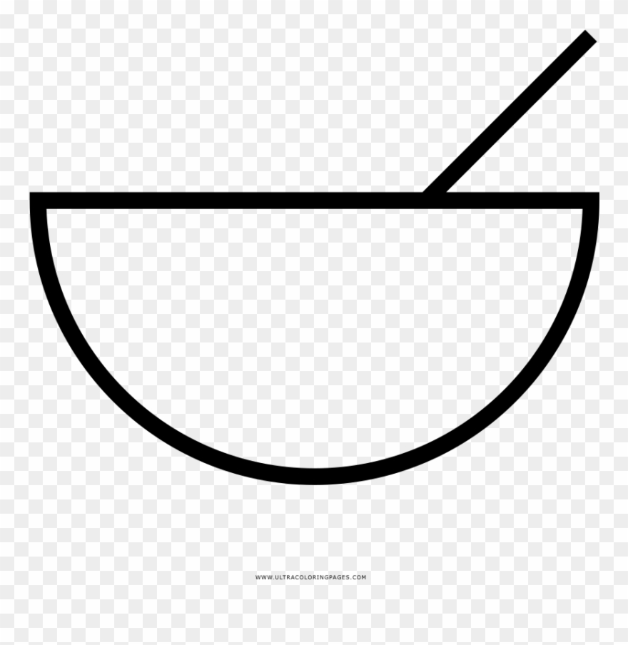 Salad Coloring Page - Line Art Clipart