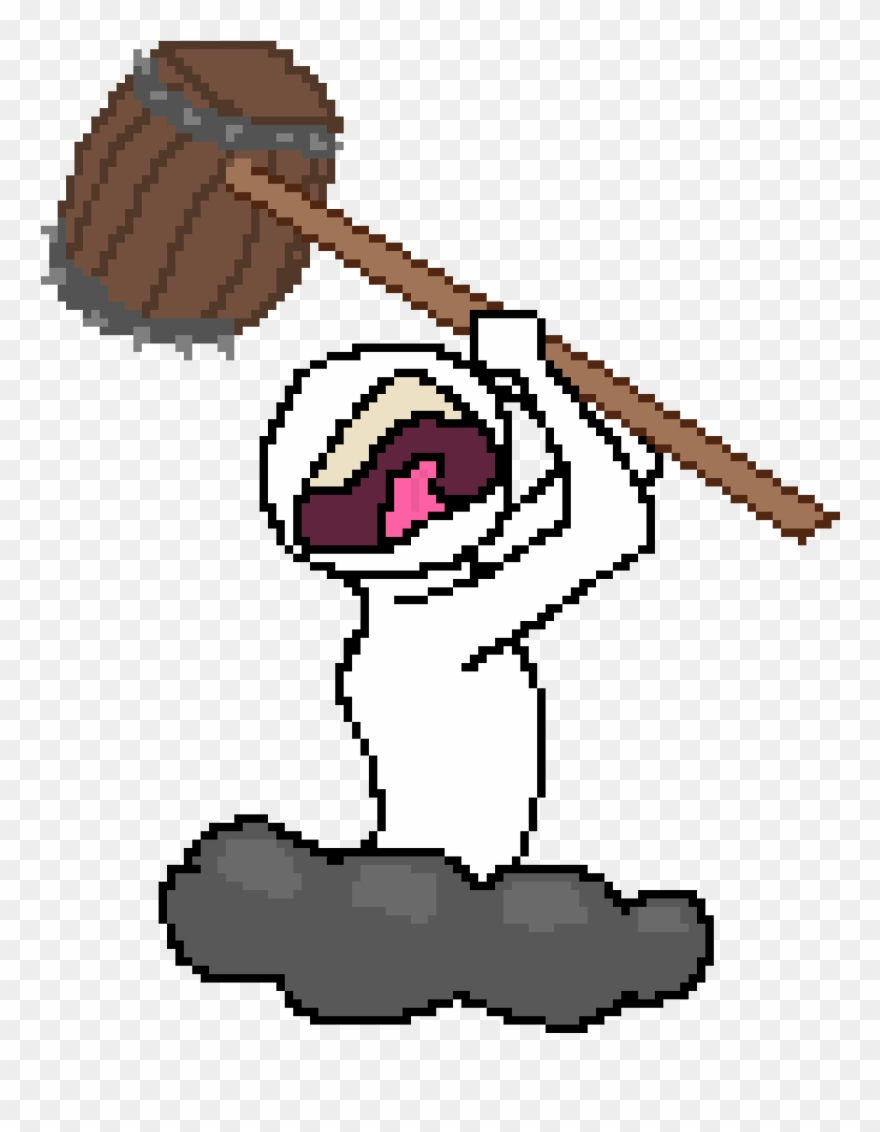 Ban Hammer - Ban Hammer Pixel Art Clipart