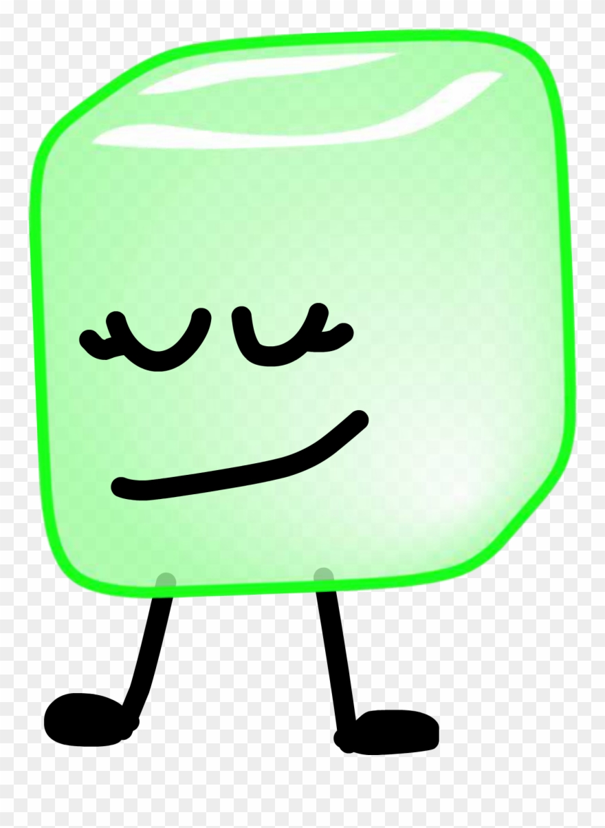 Green Ice Cube Clipart