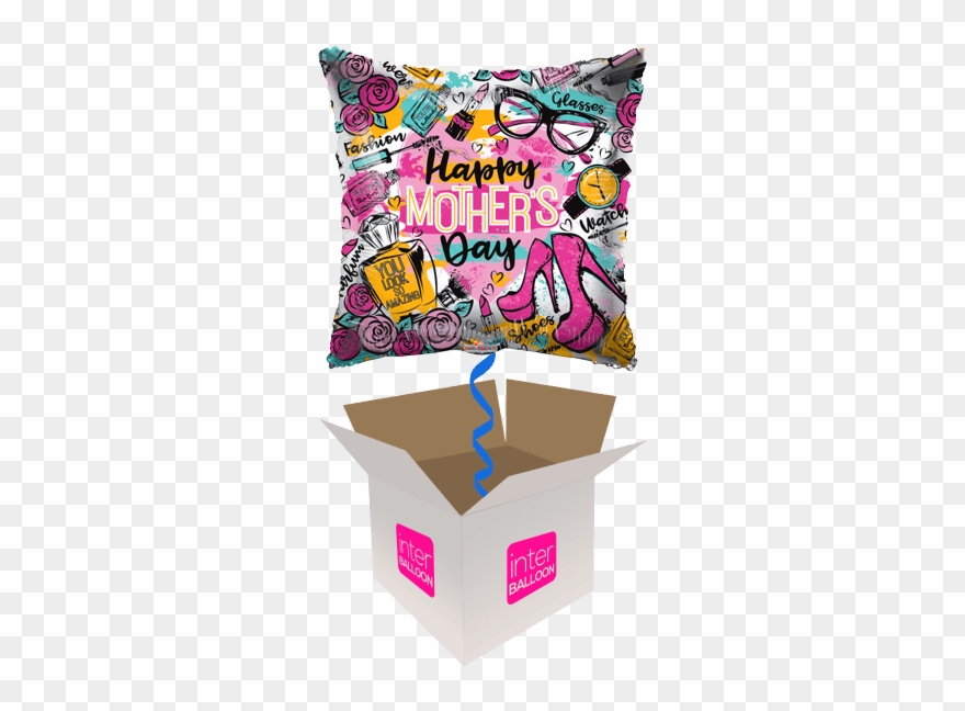 Happy Mother's Day Fabulous Pillow - 50th Birthday Balloon Images Purple Clipart