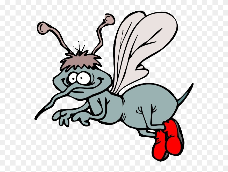 Mosquito Clipart Yellow Fever - Yellow Fever Mosquito Cartoon - Png Download