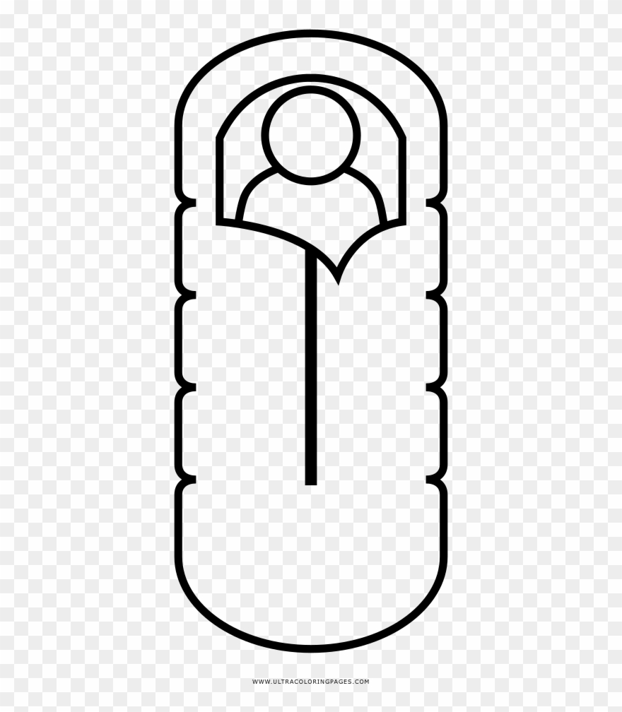 Sleeping Bag Coloring Page Ultra Pages And - Sleeping Bag Coloring Page Clipart