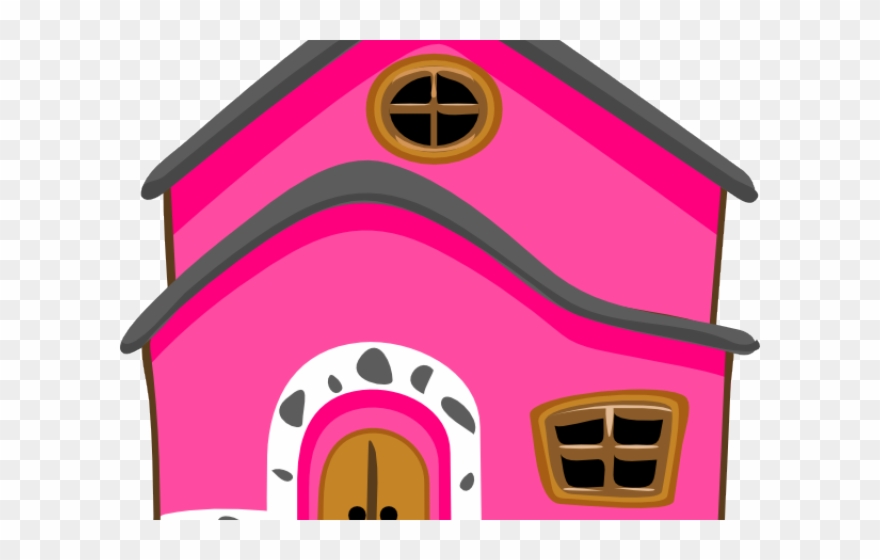 Mansion Clipart Pink Mansion - Green House Clipart - Png Download