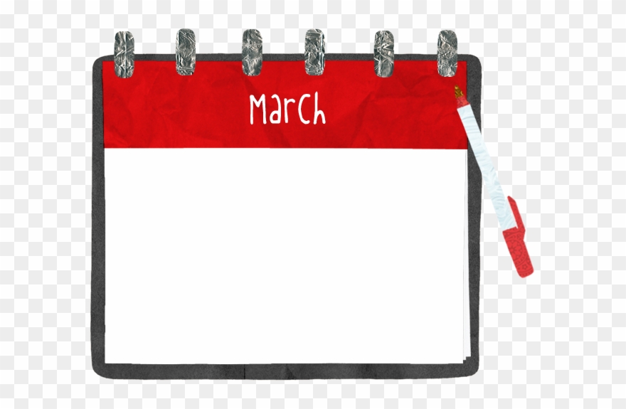 March Calendar Background Image Clipart
