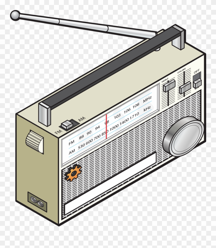 Radio Clip Art - Radio Illustration - Png Download