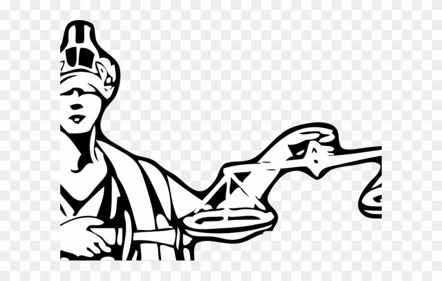 Los Angeles Clipart Money - Blind Justice Png Transparent Png