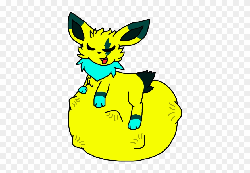 Thunderstorm's Big Meal - Cartoon Clipart