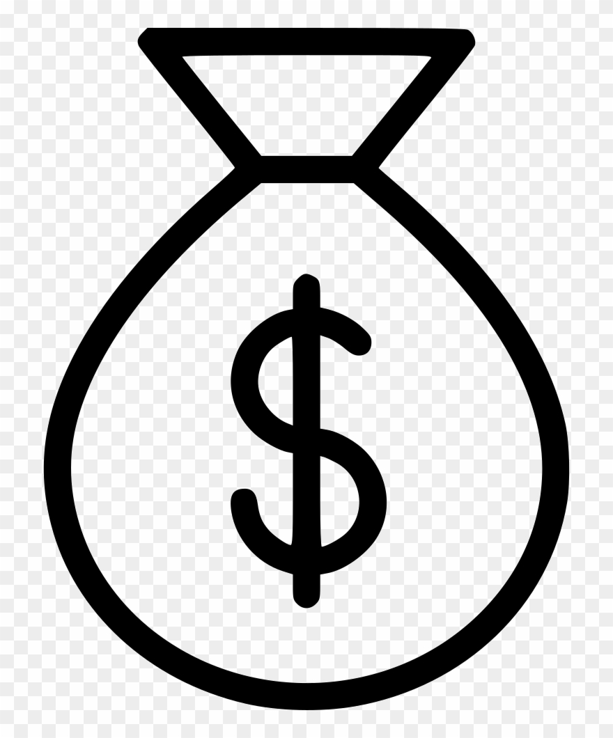 Money Bag Comments - Simple Money Outline Clipart