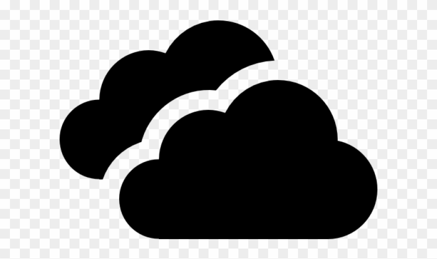 Storm Clipart Transparent - Cloud Logo Black Png