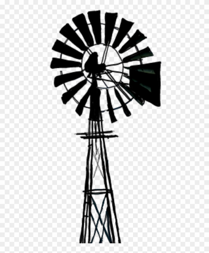 Wind Mill Png Silliuote Clipart