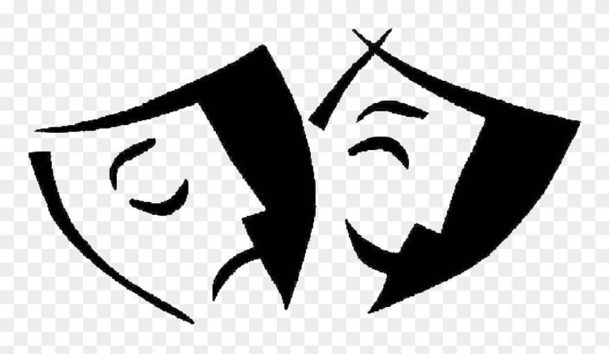 Spring Play Feature - Drama Masks Clipart