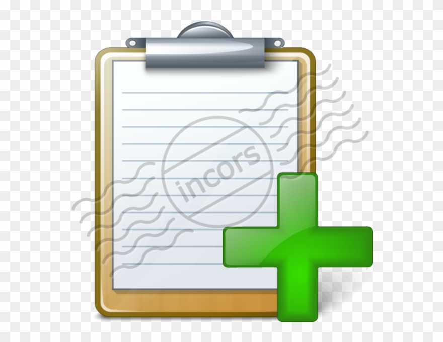 Clipboard Add 8 Image - Task List Cartoon - Png Download