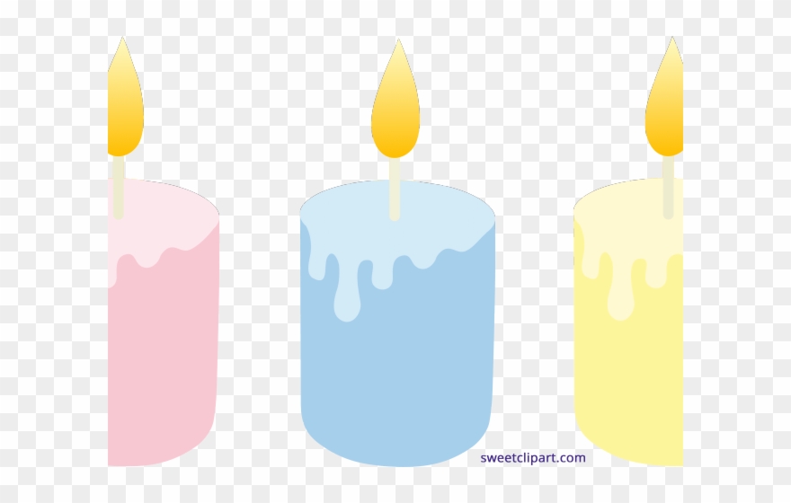 Candles Clipart Colored - Png Download