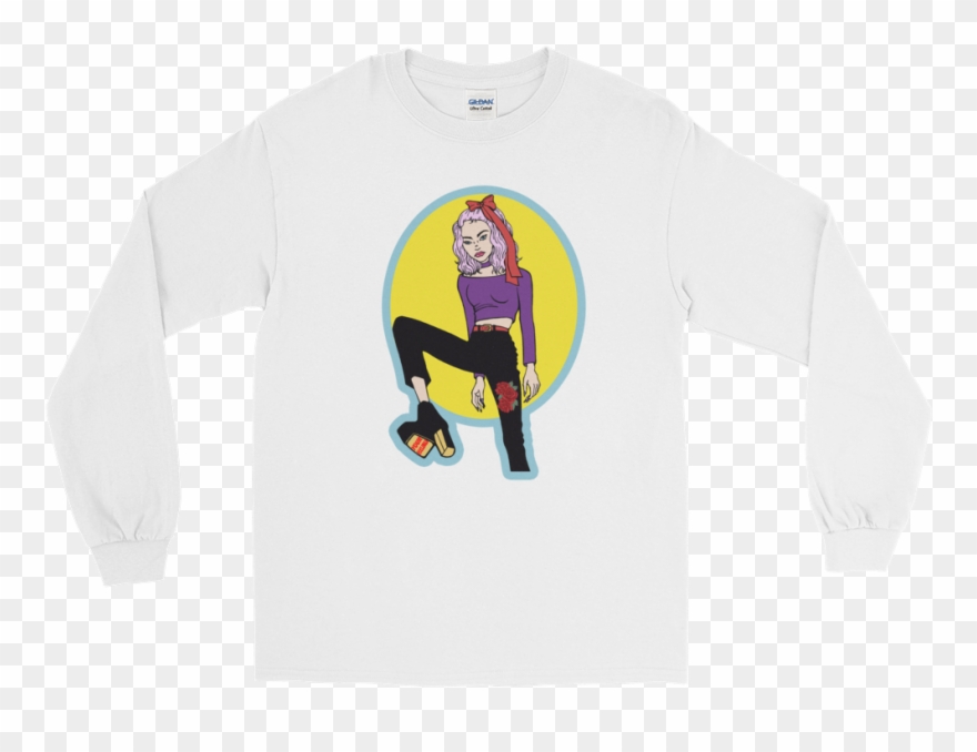 Stomp On Your Feelings Long Sleeve Shirt - Long Sleeve Mockup Gildan Clipart